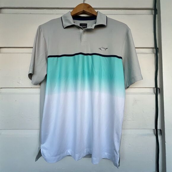 Greg Norman Men's Gradient Polo Shirt Multicolor Size S Short Sleeve - Picture 1 of 4